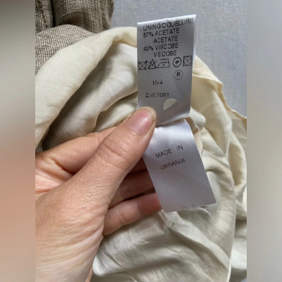 Tara  Jarmon linen sleeveless dress Sz 36 - Picture 10 of 14